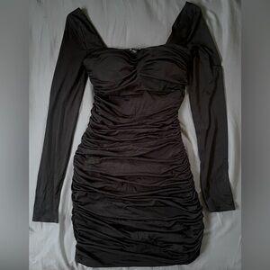 Body Contour Mini Long Sleeve Dress